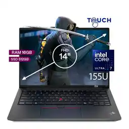 Falabella Portatil Thinkpad E14 Gen6 Core Ultra 7 155h, 16/512 Gb ssd14 Tactil Win 11 Pro oferta