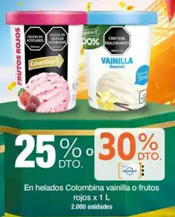 Jumbo Colombina en helados vainilla o frutos rojos oferta