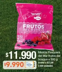 Jumbo Pesquera del mar mezcla frutos del bosque oferta