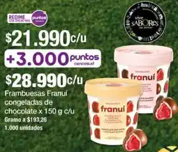 Jumbo Franuí frambuesas congeladas de chocolate oferta