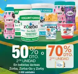 Jumbo En bebidas lácteas zorba, zorba-go y zorby oferta