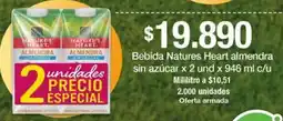 Jumbo Natures heart bebida almendra sin azúcar oferta