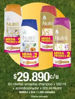 Jumbo Nutrit en ofertas armadas shampoo oferta