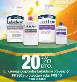 Jumbo Lubriderm en cremas corporales prevención fps30 y protección solar fps 15 oferta