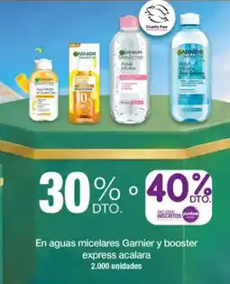 Jumbo Garnier y booster en aguas micelares express acalara oferta