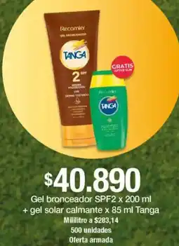 Jumbo Gel bronceador spf2 oferta