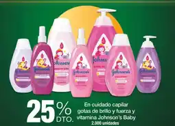 Jumbo Johnson's baby en cuidado capilar gotas de brillo y fuerza y vitamina oferta