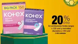 Jumbo Kotex en protectores largos oferta