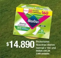 Jumbo Nosotras protectores diarios normal oferta