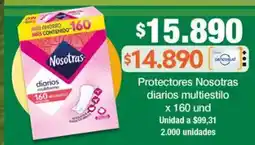 Jumbo Nosotras protectores diarios multiestilo oferta
