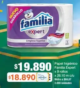 Jumbo Familia expert papel higiénico oferta