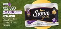 Jumbo Suave papel higiénico gold triple hoja oferta