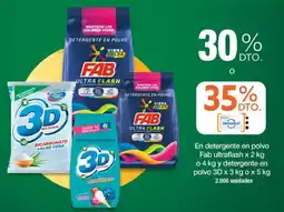 Jumbo Fab ultraflash en detergente en polvo oferta