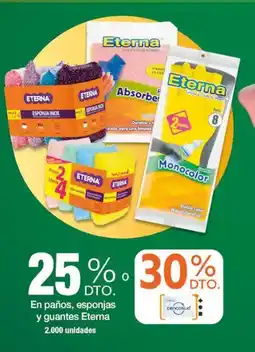 Jumbo Eterna en paños, esponjas y guantes oferta