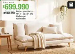 Jumbo Futón oyuo blanco oferta
