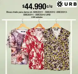 Jumbo Blusa chalis para dama oferta