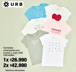 Jumbo Urb camisetas estampadas para hombre y mujer oferta