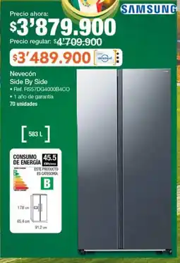 Jumbo Samsung nevecón side by side oferta