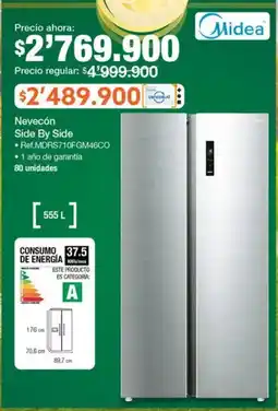 Jumbo Midea nevecón side by side oferta