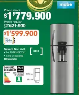 Jumbo Mabe nevera no frost oferta