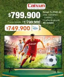 Jumbo Caixun smart tv fhd 43" oferta