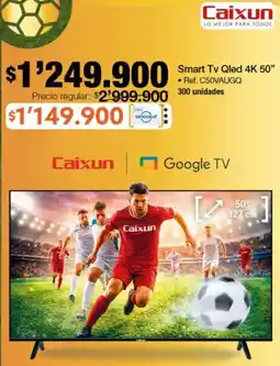 Jumbo Caixun smart tv qled 4k 50" oferta