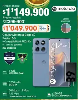 Jumbo Motorola edge 60 fusion 5G oferta
