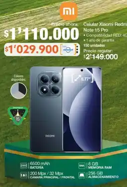 Jumbo Xiaomi redmi note 15 pro celular oferta
