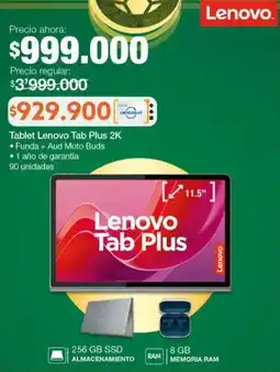 Jumbo Lenovo tablet tab plus 2k oferta