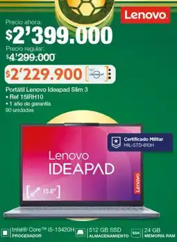 Jumbo Lenovo portátil ideapad slim 3 oferta