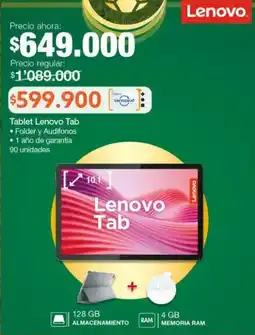 Jumbo Lenovo tablet tab oferta