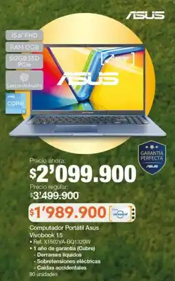 Jumbo Asus vivobook 15 computador portátil oferta