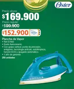 Jumbo Oster plancha de vapor oferta