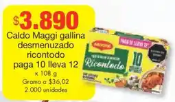 Metro Caldo maggi gallina desmenuzado ricontodo oferta