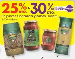 Metro Conzazoni y salsas bucatti en pastas oferta