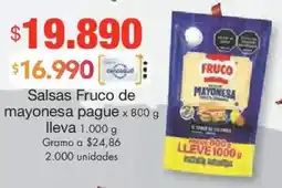 Metro Salsas fruco de mayonesa pague oferta