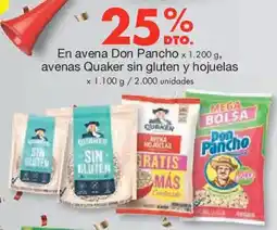Metro Don pancho en avena oferta