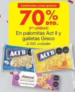 Metro En palomitas act II y galletas greco oferta