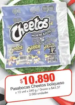 Metro Cheetos pasabocas boliqueso oferta