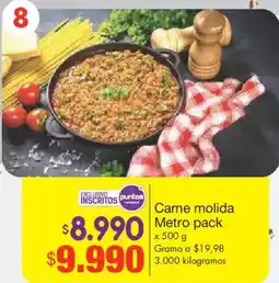 Metro Carne molida metro pack oferta