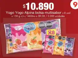 Metro Yogo yogo alpina bolsa multisabor oferta