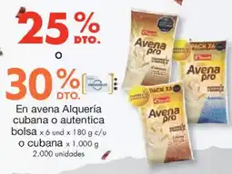 Metro Alquería en avena cubana o autentica bolsa oferta