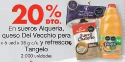 Metro Tangelo en sueros alquería, queso del vecchio pera oferta