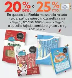 Metro La florida en quesos mozzarella rallado oferta