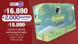 Metro Colanta leche semidescremada oferta