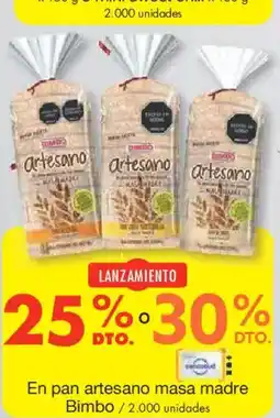 Metro Bimbo en pan artesano masa madre oferta