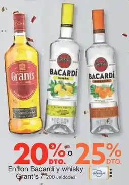 Metro Grant's en ton bacardi y whisky oferta