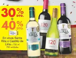 Metro En vinos santa rita o castillo de liria oferta