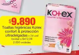 Metro Kotex toallas higiénicas confort & protección ultradelgadas oferta