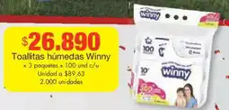 Metro Winny toallitas húmedas oferta